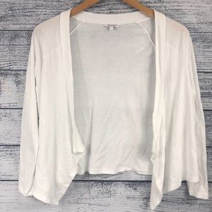 Splendid Asymmetrical White Cardigan Size 10